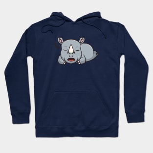 Cute Rhino Sleeping Hoodie